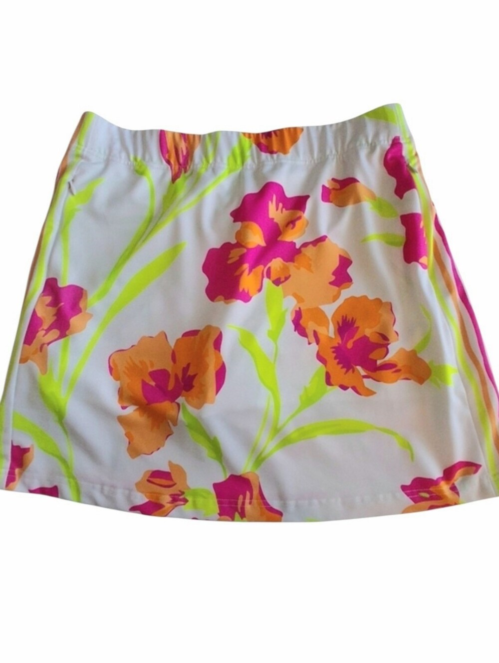 Gretchen Scott Active Multicolor Floral Stretch Pull-on Skort Women's Med Resort